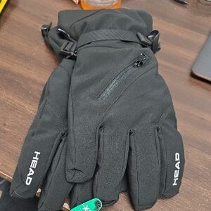 Head Size XL Black Heavy Insulated Winter Gloves